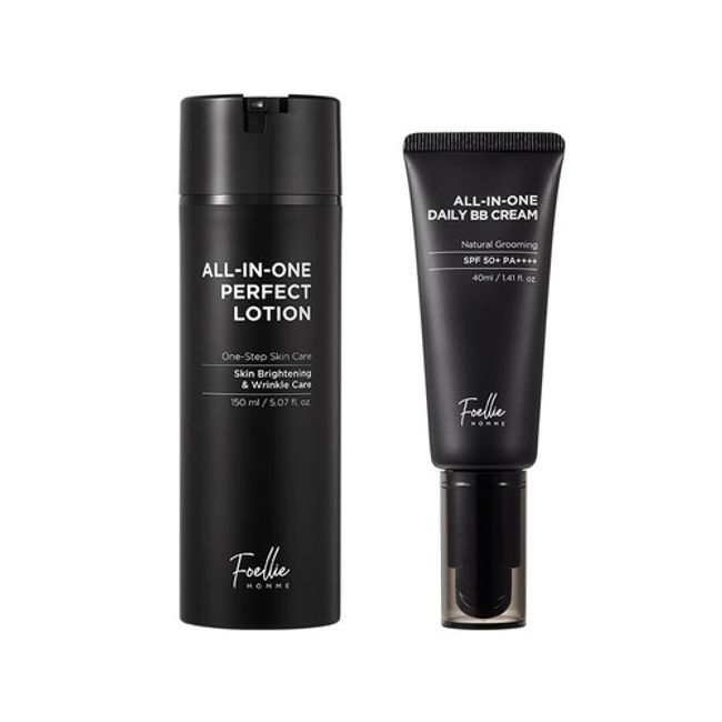 Poellier Homme All-in-One Lotion + Sun BB Cream Men's Cosmetic Set