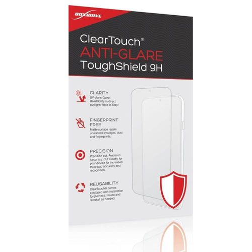 BoxWave Screen Protector Compatible With Flex Watches Mini (36mm) - ClearTouch Anti-Glare ToughShield 9H (2-Pack), Anti-Glare 9H Tough Flexible Film Screen Protector