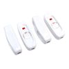 POFET 4PCS Inline Light Switch 250V 10A Inline Cord Switch Rocker Feed Through Switch with Red LED Indicator Light (White)