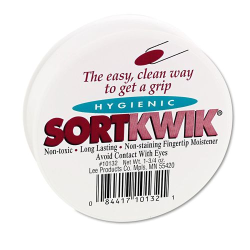 LEE 10132 Sortkwik Fingertip Moisteners, 1 3/4 oz, Pink, 2/Pack