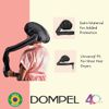 Dompel Black Satin Diffuser Cap | Enhance Hair Drying, Reduce Frizz | Model 393