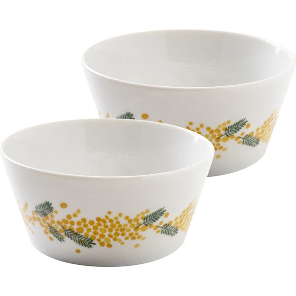 Mino Pottery Mino Ware PLANTAREE-mimosa - 130 Pack Bowls, Set of 2, 5.1 inches (13.0 cm)