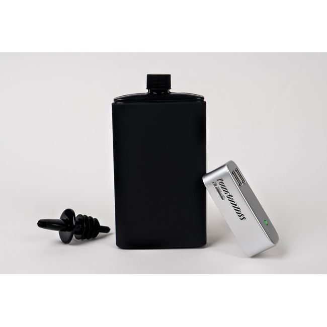 Binocktails BEV-Bank Hidden Power Bank Flask - Holds Approximately 8 oz. (235 ml)