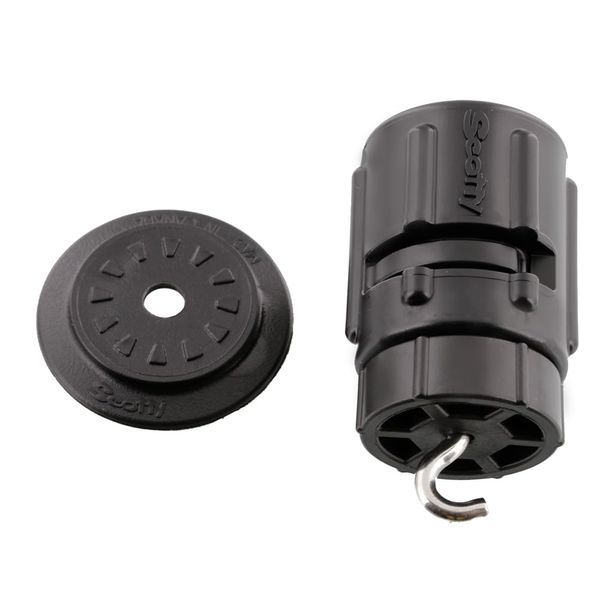 Scotty #436 Stand Up Paddle Board Leash Plug Adapter, Black