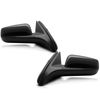 2Pcs Left & Right Black Texture Power Mirror w/Heated for Chevy Malibu 2013-2015