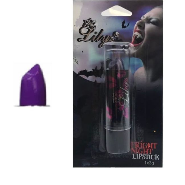 Halloween Coloured Lip Stick Make Up Spooky Witch Scary (Purple Ghost Town)