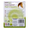 Health and Beauty 3 Pack Assorted Nail Clippers