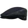 WEROR WEROR-395.1 Men's Flat Cap Peaked Cap, black