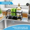 Sponge Holder for Kitchen Sink Rustproof Sponge Holder Sink Caddy Soap Dispenser