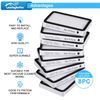 Leadaybetter 8 Pack Vacuum Cleaner HEPA Filter Replacement for Sears Kenmore EF-2, Replace Part #86880……
