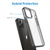 JETech Case for iPhone 12 Pro Max 6.7-Inch, Shockproof Bumper Cover, Anti-Scratch Clear Back (Black)