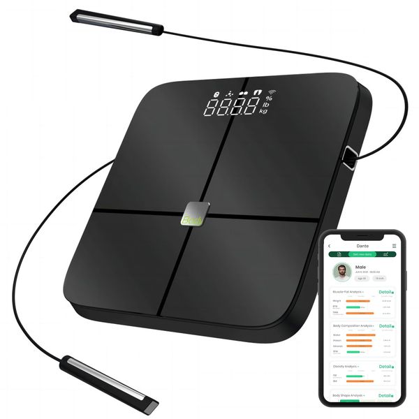 BodyPedia Body Composition Monitor (AI x 8 Electrodes), 44 Possible Measurements, Professional Level, High Accuracy, Health Meter, Smartphone Linked, BMI, Body Fat Percentage, Body Moisture