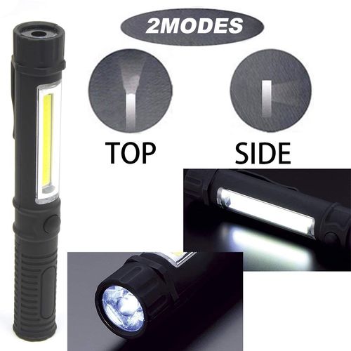 COB LED Work Flashlight with Magnetic Base and Clip Multi-Function Pocket Pen Light Inspection Work Light, 8 Pack