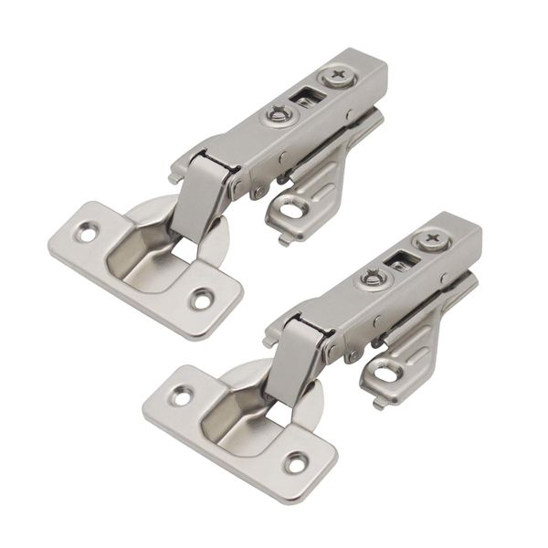 2 Pairs （4 Pack）Soft Close Kitchen Cabinet Door Hinges fit for Face Frame Cabinet,105 Degree Opening Angel Self Closing with Mounting Screws by Probrico