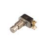 NSI 76050PS Push Button Switch, Push on/Push Off Circuit Function, SPST, Brass/Nickel Actuator, 6/3 amps at 125/250 VAC/DC