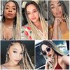 DT CHERYL Pre Stretched Braiding Hair, 6 Pack golden Braided Hair extension 26 inches Synthetic EZ Braid Hot Water Styling Braid Yaki Texture Pre-stretched Hair for Braiding Braids 1B/27/613