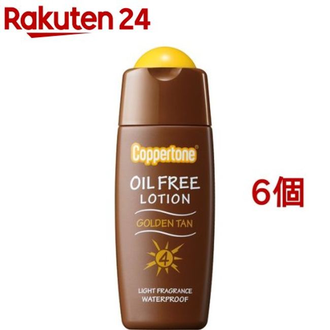 Coppertone Suntanning Series Golden Tan Oil-Free Lotion (120ml*6 pieces set) [Coppertone]