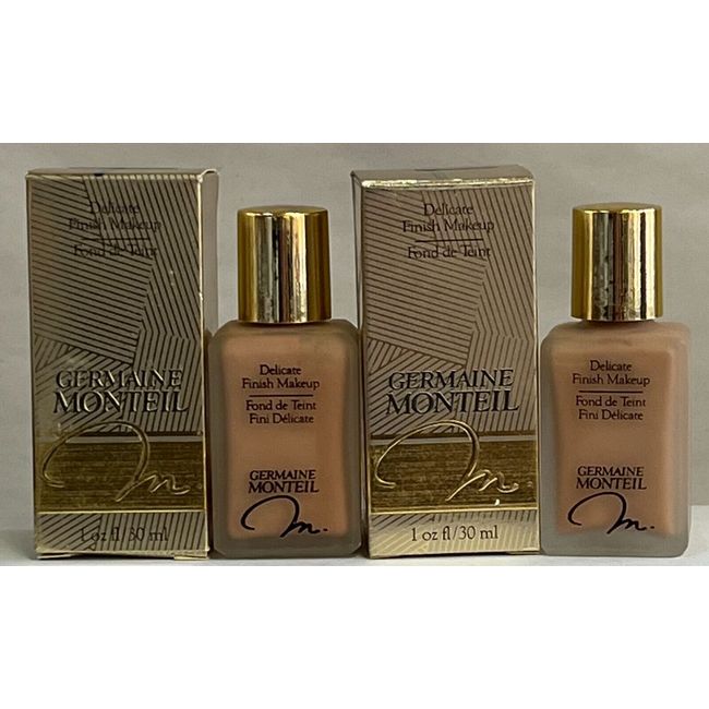 2 Germaine Monteil Delicate Finish  Makeup Warm Beige 1 oz Boxed