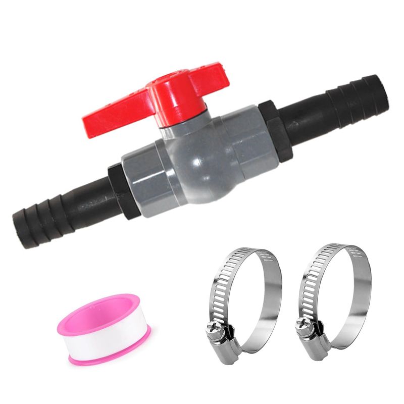 Vyanveo Kugelhahn Mit Schlauchverbinder Pvc Poolventil Absperrventil 