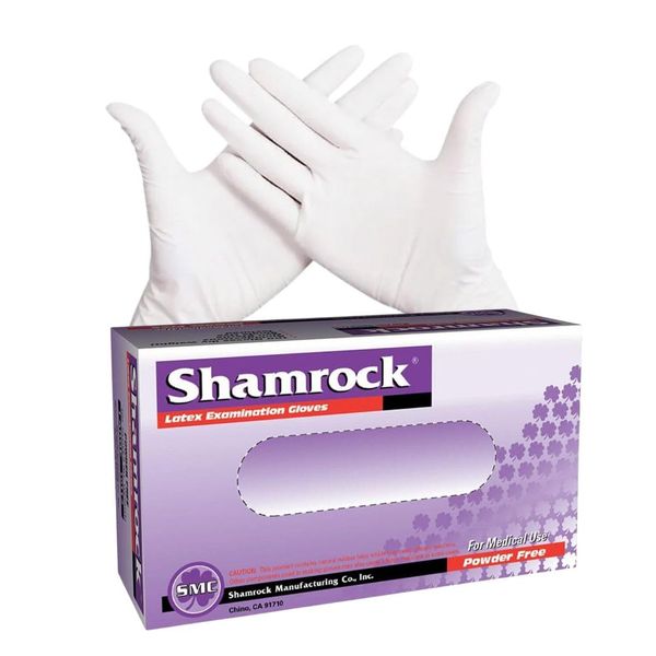 Shamrock Examination Latex Gloves - Disposable, Fully Textured and Rubber Glove for Medical, Food Handling, Powder-Free, Sterile, XL, 5 mil Thick 10114