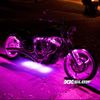 6 Compact Pods + 2 Flex Strips 7 Color Remote Control Motorcycle ATV Snowmobile LED Light Kit