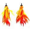 Iconikal Bicycle Scooter Handlebar Attachment Flame Streamers