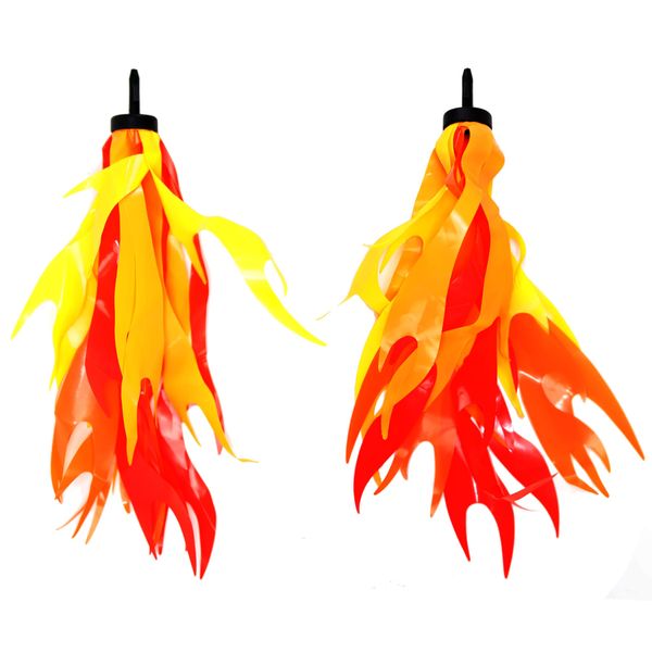Iconikal Bicycle Scooter Handlebar Attachment Flame Streamers