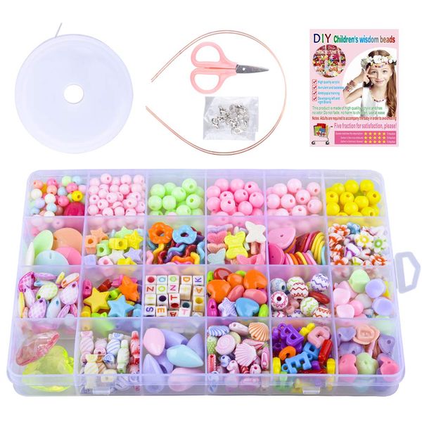 SUNNYPIG Bracelet Making Kits for Girls Kids, Children DIY Bead Set Gift for 4-9 Year Old Kids Girls Birthday Gift / Present Age 3 4 5 6 7 Girls