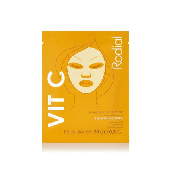 Rodial Vit C Energising Sheet Masks,0.67 Fl Oz (Pack of 4)