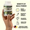 Powerful Maca Blend for Men, Black Maca Extract + USDA Organic Maca Capsules