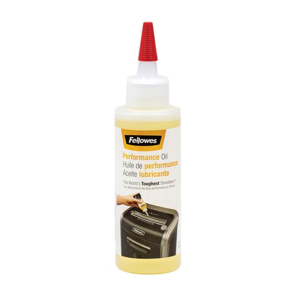 Fellowes Shredder Oil for Micro Cut and Cross Cut Paper Shredders, 120ml - Shredder Oil Lubricant