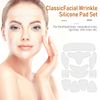 32 Pcs Facial Chest Neck Silicone Pad Reusable Face Forehead Patches Facial Sleeping Mask Cover for Smoothing Facial Chest Neck Forehead Eye Mouth (Clear,Pink)