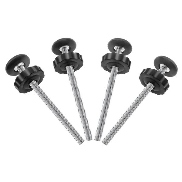 4 Pack 8MM Baby Gate Threaded Spindle Rod Hardware Parts Kit for Pet & Dog Pres