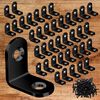 40PCS L Bracket Corner Brace Sets, Stainless Steel Corner Bracket, 90 Degree Rig