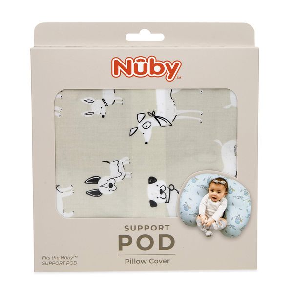 Nuby Support Pod Pillow Cover (Dog Print)
