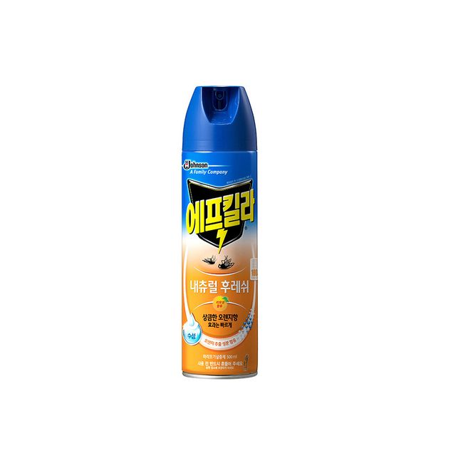 F Killa Aerosol Mosquito Repellent (Insecticide) Natural Fresh (Orange Flavor) 500ml 10pcs