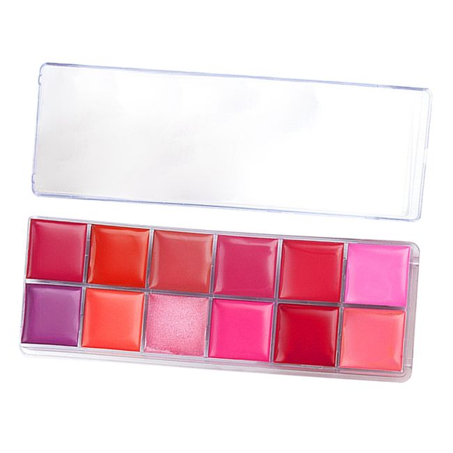 Lip Palette 12 Colors Lipstick Palette Matte Shimmer Moisturizing Cosmetics Lip Gloss Girls Contouring Cream