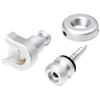 Schaller SC570252 Security Strap Locks - Satin Chrome 1 Pair (2 Pieces)
