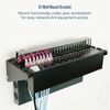 Tecmojo 1U Vertical Wall Mount bracket, Foldable Patch Panel Bracket fit 19” Switch/IT/Data Equipment, Open Frame Server Rack with 44lbs(20kg) Capacity, Vertical/Horizontal Mounting