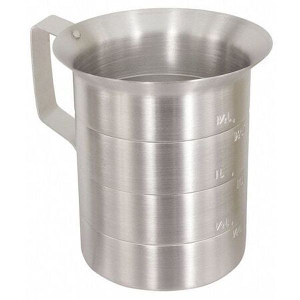 Crestware Mea04 Measuring Cup,Aluminum,4 Qt. Liquid