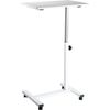 Solid-Top Height Adjustable Mobile Laptop Computer Desk Cart Ergonomic Home Offi