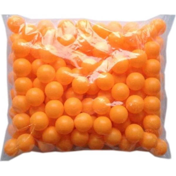 100pcs Solid Color Spoon Relay for Crafting Lottery Ball Table Tennis Ball Ping Pong Ball Ping Pong Ball Recreational Orange