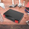 Angoily Plastic Carrying Case Small Hard Case Tool Carry Box Portable Tool Storage Case Waterproof Camera Protective Case File Organiser Boxes Black