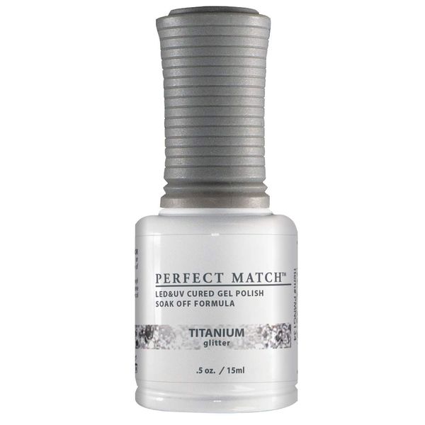 LeChat Perfect Match Gel Polish, Titanium, 0.5 Fl Oz (PMS134)