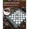 Sondergut - Chess/Checkers Roll-Up Travel Set Leather