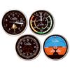 Trintec Cessna Round Airplane Instrument Coasters Model CES-9010