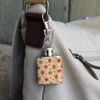 Autumn Fall Trees Pattern Stainless Steel 1oz Mini Flask Key Chain