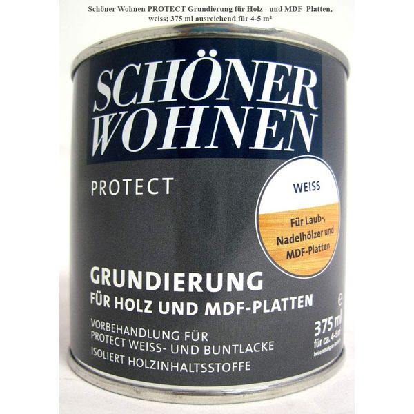Profidur MDF Base 375 ml White Schöner Wohnen