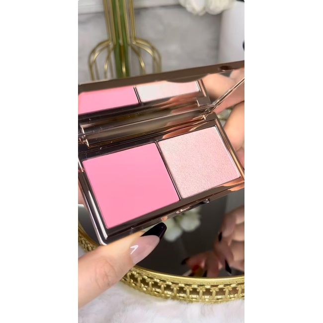 CHARLOTTE'S NEW! HOLLYWOOD BLUSH & GLOW GLIDE PALETTE LIGHT TO MEDIUM