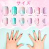 72 pcs nail tips for kids